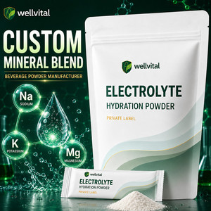 Beverage Powder Manufacturer Custom Mineral Blend Electrolyte Hydration Powder with Sodium Potassium Magnesium