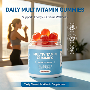Complete Multi-Vitamin Mineral Complex Gummies Balanced Nutrient Blend Chewable Dietary Supplement Natural Sugar-Free Low-Fat